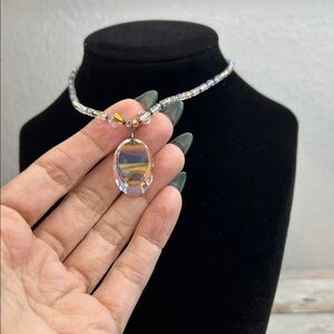 Dazzling Emily Ray Crystal Aurora Borealis Necklace